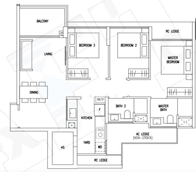 Cheap 3 bed, 1km MGS, Holland Link, Tanglin / Holland / Bukit Timah, 3 Bedrooms, 872 sqft, Condominium For Sale, by Elaine Wong, 500257630 - PropertyGuru.com.sg
