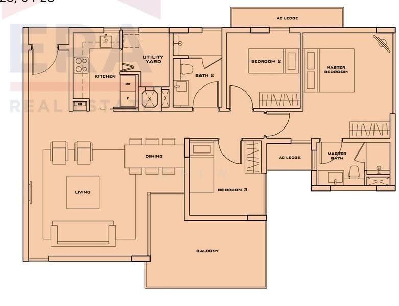 Bliss@Kovan, 4 Simon Lane, Hougang / Punggol / Sengkang, 3 Bedrooms, 1,163 sqft, Apartment For Rent, by Chew Hock Ngee, 500257702 - PropertyGuru.com.sg