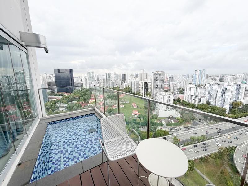 Forte Suites, 88 Mergui Road, Farrer Park / Serangoon Rd, 2 Bedrooms, 1,141 sqft, Condominium For Rent, by Carolyn Gavriella Choo, 500257750 - Balcony - PropertyGuru.com.sg