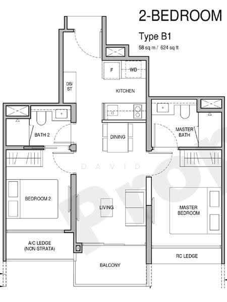 Norwood Grand, Admiralty / Woodlands, 2 Bedrooms, 624 sqft, Condominium For Rent, by David Teng, 500257792 - PropertyGuru.com.sg