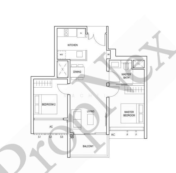 Penrose, 30 Sims Drive, Eunos / Geylang / Paya Lebar, 2 Bedrooms, 646 sqft, Condominium For Sale, by Rachel Ng, 500257879 - PropertyGuru.com.sg