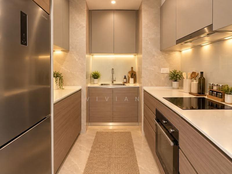 Stirling Residences, 21 Stirling Road, Alexandra / Commonwealth, 2 Bedrooms, 818 sqft, Condominium For Sale, by Vivian Wong, 500257953 - Kitchen - PropertyGuru.com.sg