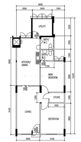 425 Ang Mo Kio Avenue 3, 425 Ang Mo Kio Avenue 3, Ang Mo Kio / Bishan / Thomson, 2 Bedrooms, 721 sqft, HDB Flat For Rent, by Nicole Teo, 500258090 - PropertyGuru.com.sg