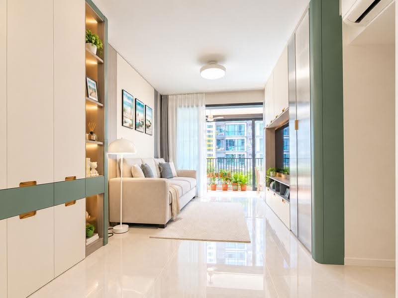 Treasure at Tampines, 57 Tampines Lane, Pasir Ris / Tampines, 4 Bedrooms, 1,238 sqft, Condominium For Sale, by Dominik Teo, 500258107 - Living Room - PropertyGuru.com.sg