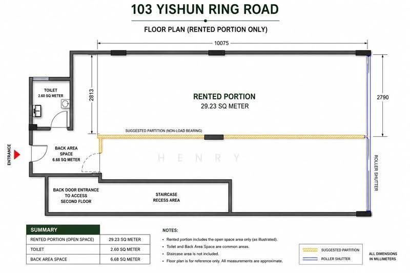 103 Yishun ring road@ chong pang market, Sembawang / Yishun, 315 sqft, Shop / Shophouse For Rent, by Henry Ong, 500258181 - CommercialGuru.com.sg
