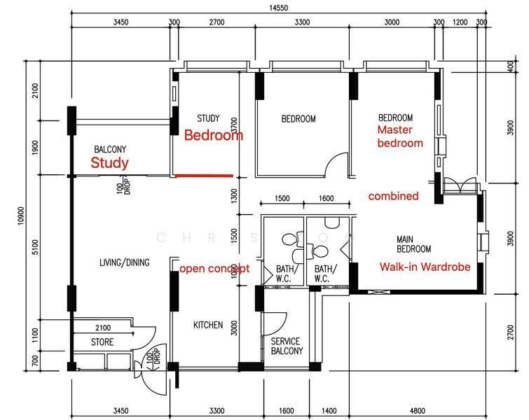 549 Serangoon North Avenue 3, 549 Serangoon North Avenue 3, Hougang / Punggol / Sengkang, 3 Bedrooms, 1,291 sqft, HDB Flat For Sale, by Chris Koo, 500258221 - PropertyGuru.com.sg