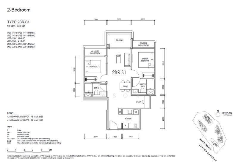Lentor Gardens Residences, 68 Lentor Gardens, Mandai / Upper Thomson, 2 Bedrooms, 732 sqft, Apartment For Sale, by Jason Teo, 500258603 - PropertyGuru.com.sg
