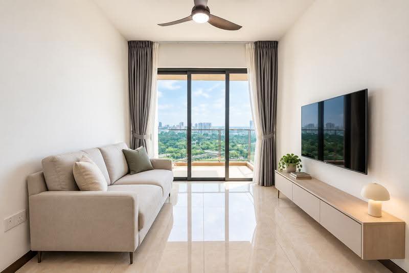 Normanton Park, 49 Normanton Park, Buona Vista / West Coast / Clementi New Town, 1 Bedroom, 527 sqft, Condominium For Sale, by Kieran Koh, 500258610 - Living Room - PropertyGuru.com.sg