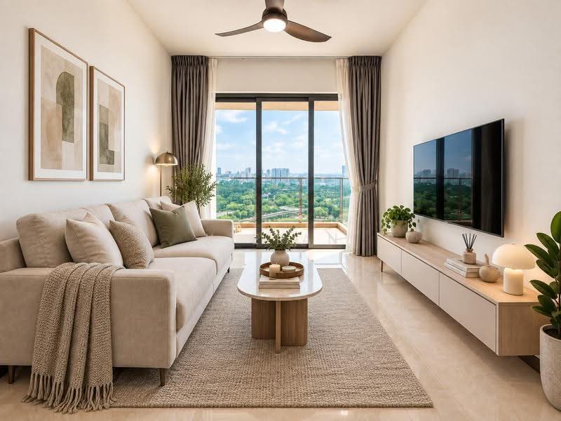 Normanton Park, 49 Normanton Park, Buona Vista / West Coast / Clementi New Town, 1 Bedroom, 527 sqft, Condominium For Sale, by Kieran Koh, 500258610 - Living Room - PropertyGuru.com.sg