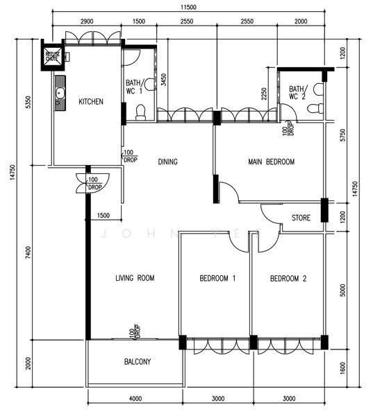213 Serangoon Avenue 4, 213 Serangoon Avenue 4, Hougang / Punggol / Sengkang, 3 Bedrooms, 1,345 sqft, HDB Flat For Sale, by John Yee, 500258676 - PropertyGuru.com.sg