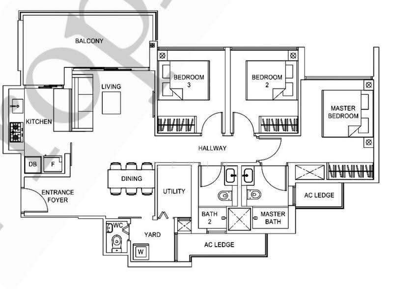 Rivercove Residences EC, 20 Anchorvale Ln, Hougang / Punggol / Sengkang, 3 Bedrooms, 1,076 sqft, Condominium For Sale, by Kevin Li, 500258781 - PropertyGuru.com.sg