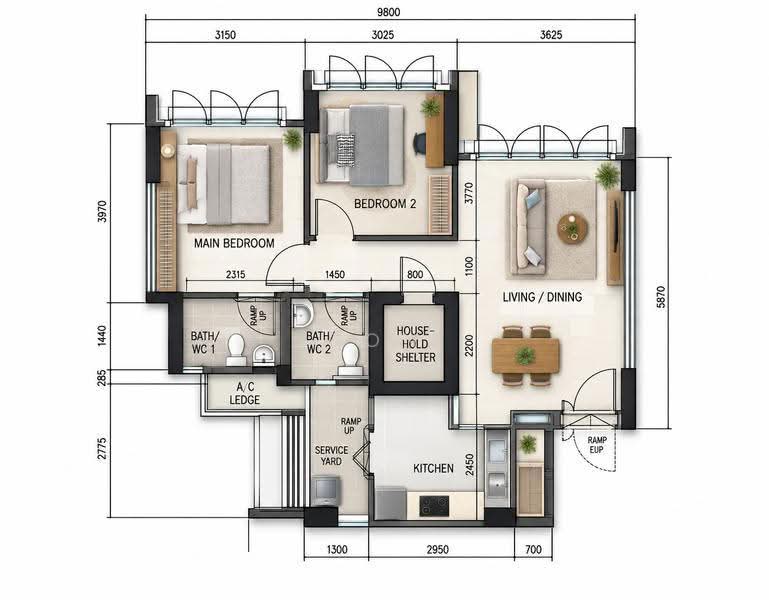 431C Yishun Avenue 1, 431C Yishun Avenue 1, Sembawang / Yishun, 2 Bedrooms, 721 sqft, HDB Flat For Sale, by Don Cheng, 500258850 - PropertyGuru.com.sg