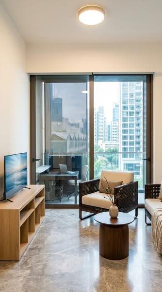 Midtown Bay, 122 Beach Road, Beach Road / Bugis / Rochor, 1 Bedroom, 484 sqft, Condominium For Sale, by Shanel Liew, 500258858 - Living Room - PropertyGuru.com.sg