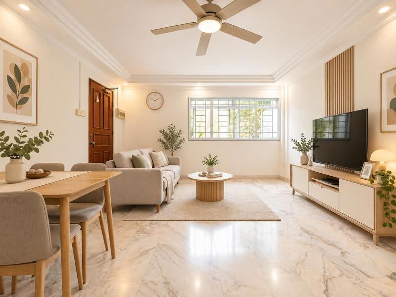 10 Eunos Crescent, 10 Eunos Crescent, Eunos / Geylang / Paya Lebar, 3 Bedrooms, 980 sqft, HDB Flat For Sale, by Kieran Koh, 500258963 - Living Room - PropertyGuru.com.sg