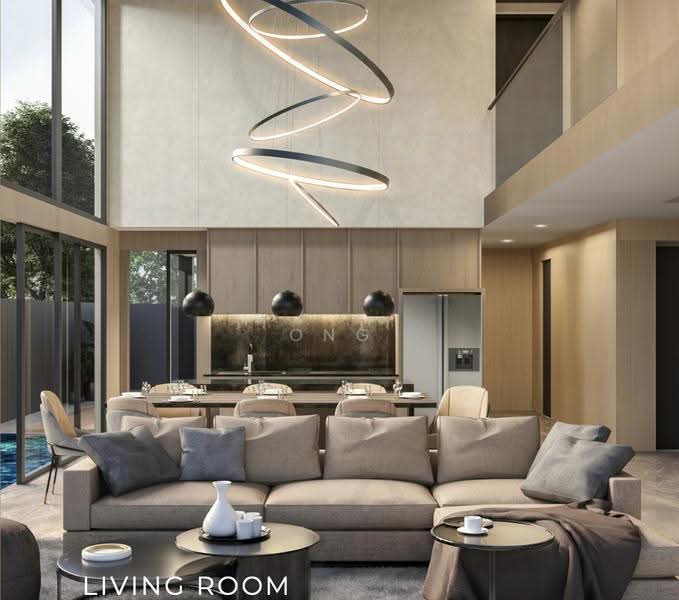 Serangoon Garden Estate • Brand New • Semi-D, Borthwick Drive • Brockhampton Drive • Braemar Drive • Bloxhome Drive • Bodmin Drive • Blandford Drive • Medway Drive • Crowhurst Drive • Burghley Drive, Hougang / Punggol / Sengkang, 6 Bedrooms, 4,200 sqft, Semi-Detached House For Sale, by Ong Bincent, 500259018 - Living Room - PropertyGuru.com.sg