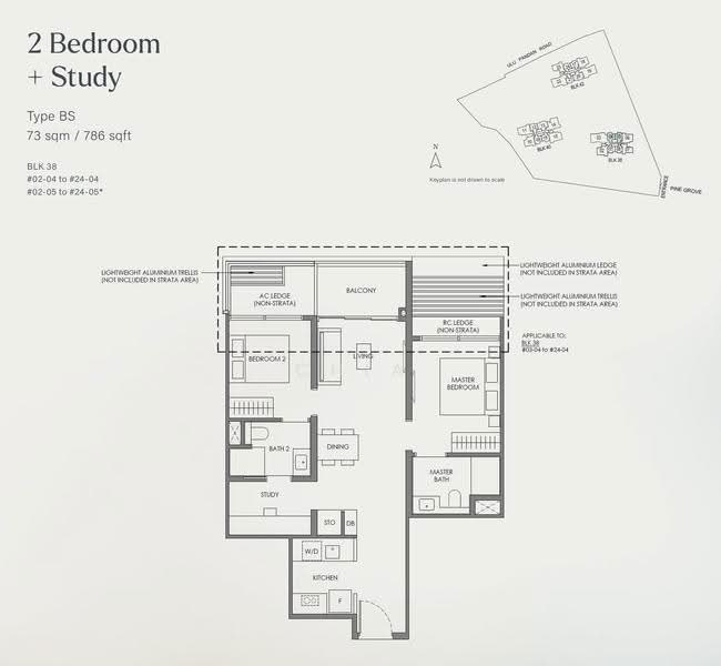 Nava Grove, 38 Pine Grove, Clementi Park / Upper Bukit Timah, 2 Bedrooms, 786 sqft, Condominium For Sale, by Chia Alexis, 500259026 - PropertyGuru.com.sg
