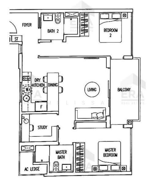Boathouse Residences, 23 Upper Serangoon View, Hougang / Punggol / Sengkang, 3 Bedrooms, 915 sqft, Condominium For Sale, by Melissa Hoo, 500259062 - PropertyGuru.com.sg