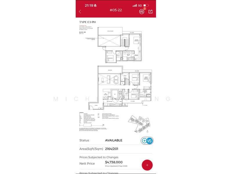 Terra Hill, 18 Yew Siang Road, Buona Vista / West Coast / Clementi New Town, 5 Bedrooms, 2,164 sqft, Condominium For Sale, by Michelle Ang 洪丽清, 500259111 - Bedroom - PropertyGuru.com.sg