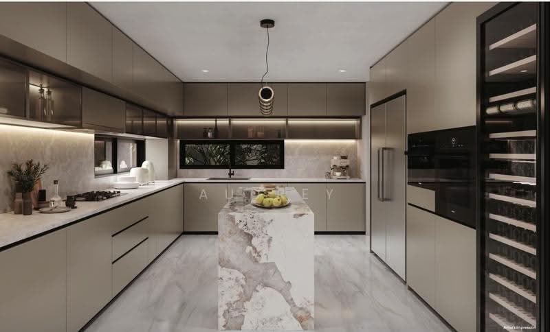 Chancery Hill Brand New Freehold 3.5-Sty Semi-D w/ Pool + Lift, Chancery Hill, Dyson, Newton / Novena, 6 Bedrooms, 6,561 sqft, Semi-Detached House For Sale, by Audrey Soo, 500259175 - Kitchen - PropertyGuru.com.sg