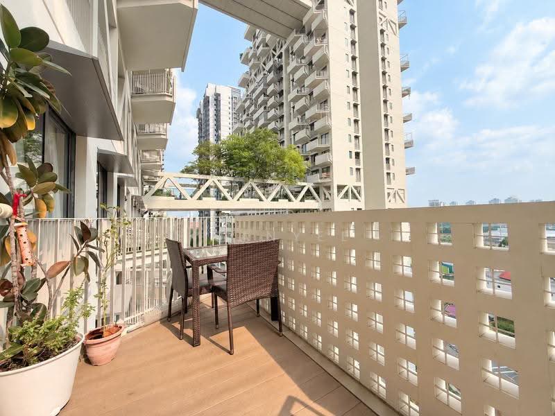 Sky Habitat, 9 Bishan Street 15, Ang Mo Kio / Bishan / Thomson, 3 Bedrooms, 1,023 sqft, Condominium For Rent, by Kuanyee Goh, 500259195 - Balcony - PropertyGuru.com.sg