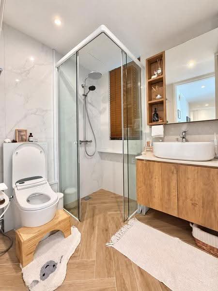 Sky Habitat, 9 Bishan Street 15, Ang Mo Kio / Bishan / Thomson, 3 Bedrooms, 1,023 sqft, Condominium For Rent, by Kuanyee Goh, 500259195 - Bathroom - PropertyGuru.com.sg
