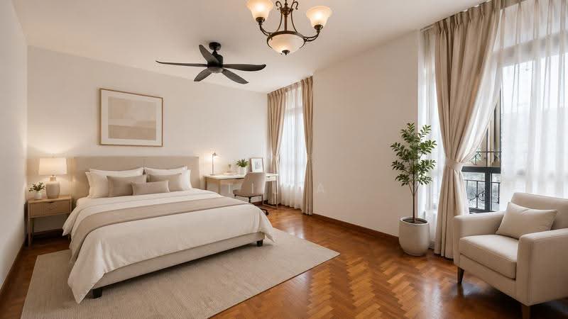 1KM to Rosyth School value for money terrace house, Hougang / Punggol / Sengkang, 5 Bedrooms, 2,850 sqft, Terraced House For Sale, by Tilia Chin, 500259205 - Bedroom - PropertyGuru.com.sg