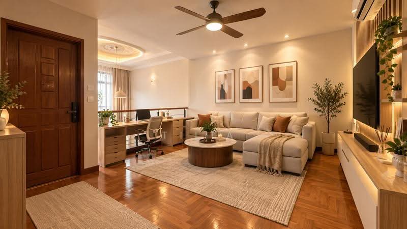 1KM to Rosyth School value for money terrace house, Hougang / Punggol / Sengkang, 5 Bedrooms, 2,850 sqft, Terraced House For Sale, by Tilia Chin, 500259205 - Living Room - PropertyGuru.com.sg