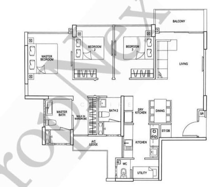 Riverparc Residence, 90 Punggol Drive, Hougang / Punggol / Sengkang, 3 Bedrooms, 1,076 sqft, Executive Condominium For Sale, by Claire Loh, 500259258 - PropertyGuru.com.sg