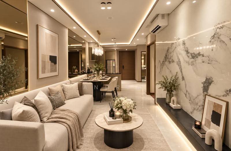 Chuan Park, 250 Lorong Chuan, Hougang / Punggol / Sengkang, 2 Bedrooms, 743 sqft, Condominium For Sale, by Andrea Seoh, 500259281 - Living Room - PropertyGuru.com.sg