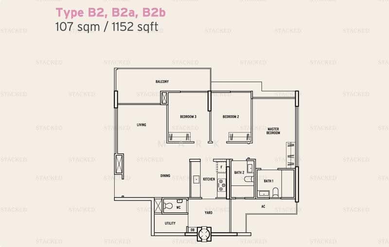 Treasure Crest, 60 Anchorvale Crescent, Hougang / Punggol / Sengkang, 3 Bedrooms, 1,152 sqft, Condominium For Sale, by Mark Foo, 500259432 - PropertyGuru.com.sg
