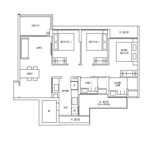 Amberwood at Holland, Tanglin / Holland / Bukit Timah, 3 Bedrooms, 872 sqft, Condominium For Sale, by Hazel Kee, 500259473 - PropertyGuru.com.sg