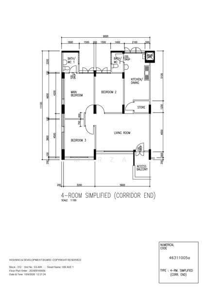 312 Ubi Avenue 1, 312 Ubi Avenue 1, Eunos / Geylang / Paya Lebar, 3 Bedrooms, 904 sqft, HDB Flat For Sale, by Mirza Subari, 500259496 - PropertyGuru.com.sg