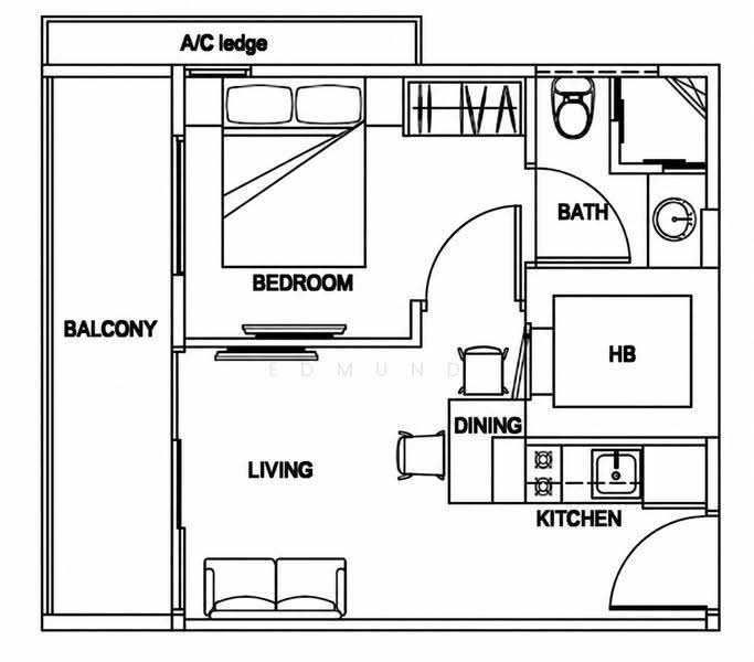 H Residences, 50A Lorong H Telok Kurau, East Coast / Marine Parade, 1 Bedroom, 474 sqft, Condominium For Rent, by Edmund Tan, 500259526 - PropertyGuru.com.sg