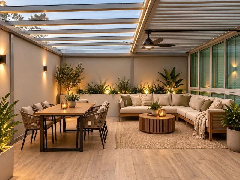 The Minton, 147 Hougang Street 11, Hougang / Punggol / Sengkang, 2 Bedrooms, 1,475 sqft, Condominium For Sale, by Alvin Neo, 500259535 - Outdoor hosting area - PropertyGuru.com.sg