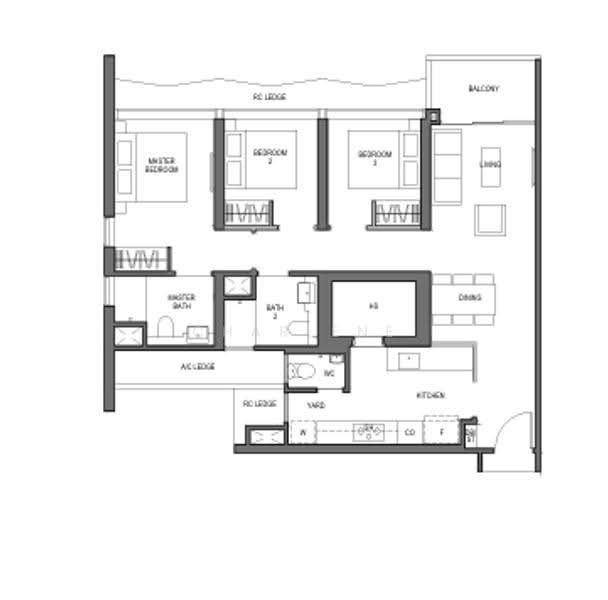Blossoms By The Park, 9 Slim Barracks Rise, Buona Vista / West Coast / Clementi New Town, 3 Bedrooms, 1,044 sqft, Condominium For Sale, by Charlene Lim (林静龄), 500259598 - PropertyGuru.com.sg