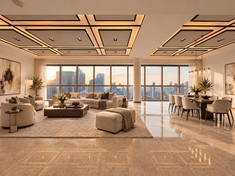 Marina Bay Residences, 18 Marina Boulevard, Boat Quay / Raffles Place / Marina, 5 Bedrooms, 3,972 sqft, Condominium For Rent, by Martin Yeo, 500259792 - Living Room - PropertyGuru.com.sg