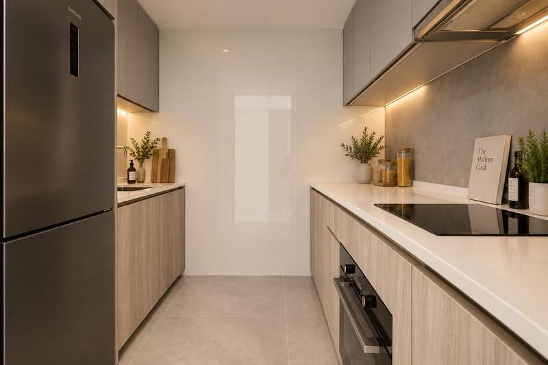 AMO Residence, 21 Ang Mo Kio Rise, Ang Mo Kio / Bishan / Thomson, 2 Bedrooms, 743 sqft, Condominium For Sale, by Kim Tham, 500259821 - Kitchen - PropertyGuru.com.sg