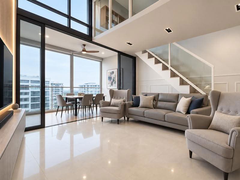 Rare 3 Bedroom penthouse near Punggol MRT, Hougang / Punggol / Sengkang, 3 Bedrooms, 1,991 sqft, Executive Condominium For Sale, by Cherilyn Chua, 500259940 - Living Room - PropertyGuru.com.sg