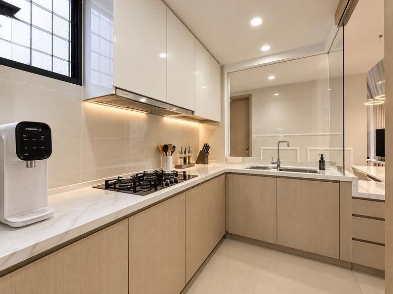 Rare 3 Bedroom penthouse near Punggol MRT, Hougang / Punggol / Sengkang, 3 Bedrooms, 1,991 sqft, Executive Condominium For Sale, by Cherilyn Chua, 500259940 - Kitchen - PropertyGuru.com.sg