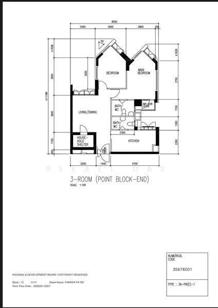 12 Farrer Park Road, 12 Farrer Park Road, Farrer Park / Serangoon Rd, 2 Bedrooms, 667 sqft, HDB Flat For Sale, by Rekael Das, 500260027 - PropertyGuru.com.sg
