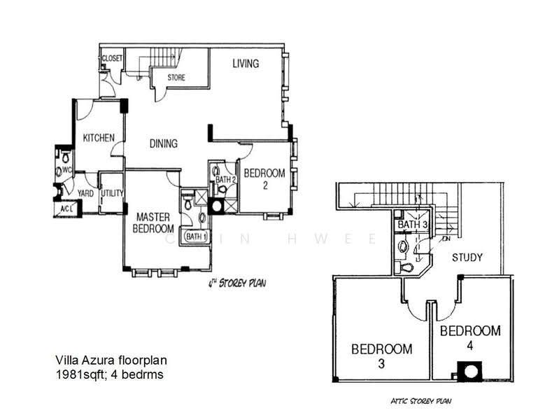 Villa Azura, 1 Cherry Avenue, Tanglin / Holland / Bukit Timah, 4 Bedrooms, 1,981 sqft, Condominium For Sale, by Chin Hwee ONG, 500260057 - PropertyGuru.com.sg