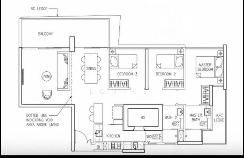 The Trilinq, Jalan Lempeng, Buona Vista / West Coast / Clementi New Town, 3 Bedrooms, 1,346 sqft, Condominium For Sale, by Louise Lim, 500260116 - PropertyGuru.com.sg
