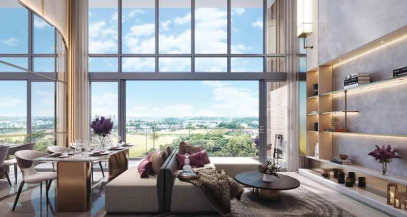 Hillock Green, 22-28 Lentor Central, Mandai / Upper Thomson, 3 Bedrooms, 936 sqft, Condominium For Sale, by Charlene Lim (林静龄), 500260138 - Living Room - PropertyGuru.com.sg