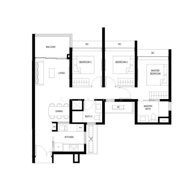 Lentor Hills Residences, Lentor Hills Road (Parcel A), Ang Mo Kio, Mandai / Upper Thomson, 3 Bedrooms, 1,098 sqft, Apartment For Sale, by Charlene Lim (林静龄), 500260232 - PropertyGuru.com.sg