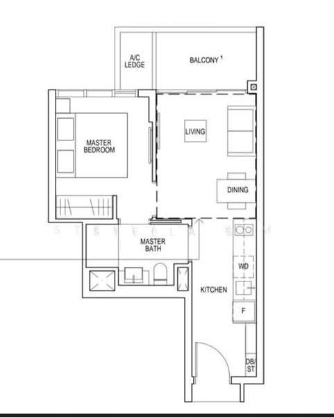 Riverfront Residences, 41 Hougang Avenue 7, Hougang / Punggol / Sengkang, 1 Bedroom, 463 sqft, Condominium For Sale, by Stella S Sim, 500260275 - PropertyGuru.com.sg