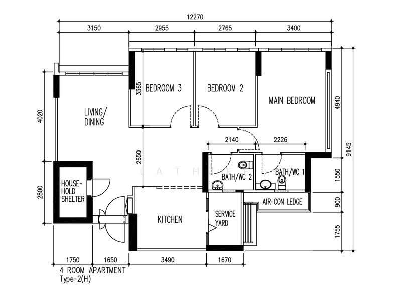 682A Edgedale Plains, 682A Edgedale Plains, Hougang / Punggol / Sengkang, 3 Bedrooms, 1,000 sqft, HDB Flat For Sale, by Lathiff Abdul, 500260307 - PropertyGuru.com.sg