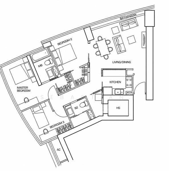 The Sail @ Marina Bay, 6 Marina Boulevard, Boat Quay / Raffles Place / Marina, 3 Bedrooms, 1,184 sqft, Condominium For Sale, by Sebastian Lim Ong Lai (恩莱), 500260317 - PropertyGuru.com.sg