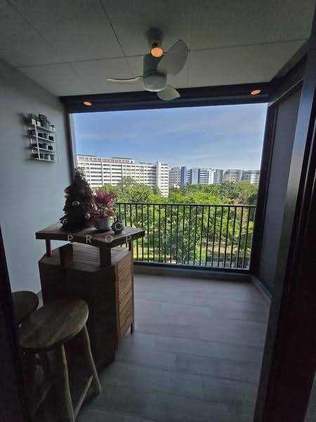 Treasure at Tampines, 57 Tampines Lane, Pasir Ris / Tampines, 3 Bedrooms, 840 sqft, Condominium For Sale, by PRISCILLA, 500260421 - Balcony - PropertyGuru.com.sg