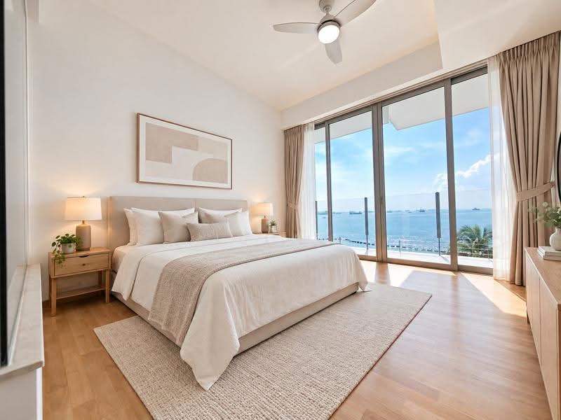 The Azure, 201 Ocean Drive, Harbourfront / Telok Blangah, 3 Bedrooms, 1,711 sqft, Condominium For Rent, by Lucas Leow, 500260438 - Bedroom - PropertyGuru.com.sg