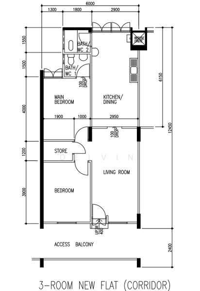 727 Ang Mo Kio Avenue 6, 727 Ang Mo Kio Avenue 6, Ang Mo Kio / Bishan / Thomson, 2 Bedrooms, 721 sqft, HDB Flat For Sale, by Delvin Ong, 500260643 - PropertyGuru.com.sg